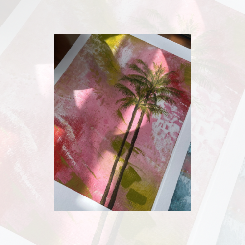 Under The Palms Edit 1 - Print on Fine Art Paper