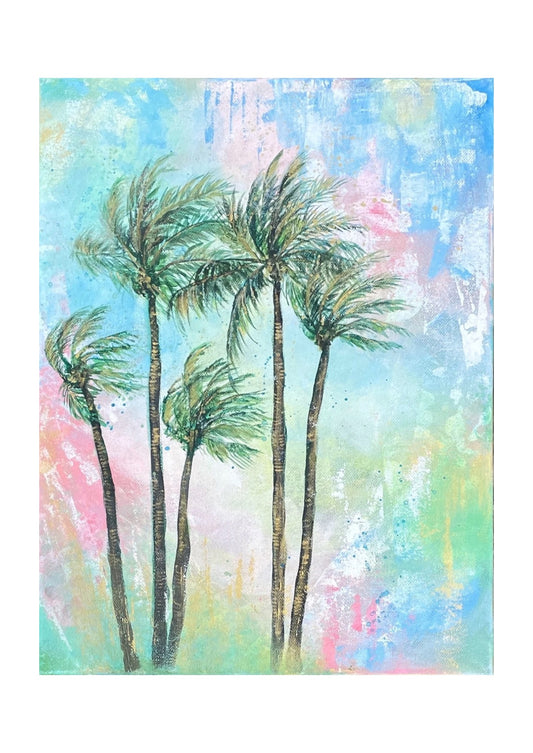 Under The Palms Edit 4 - Print on Fine Art Paper