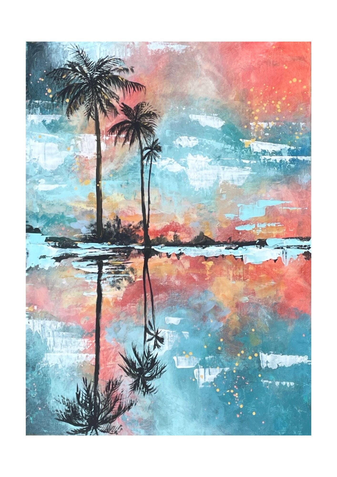 Under The Palms Edit 2 - Print On Fine Art Paper