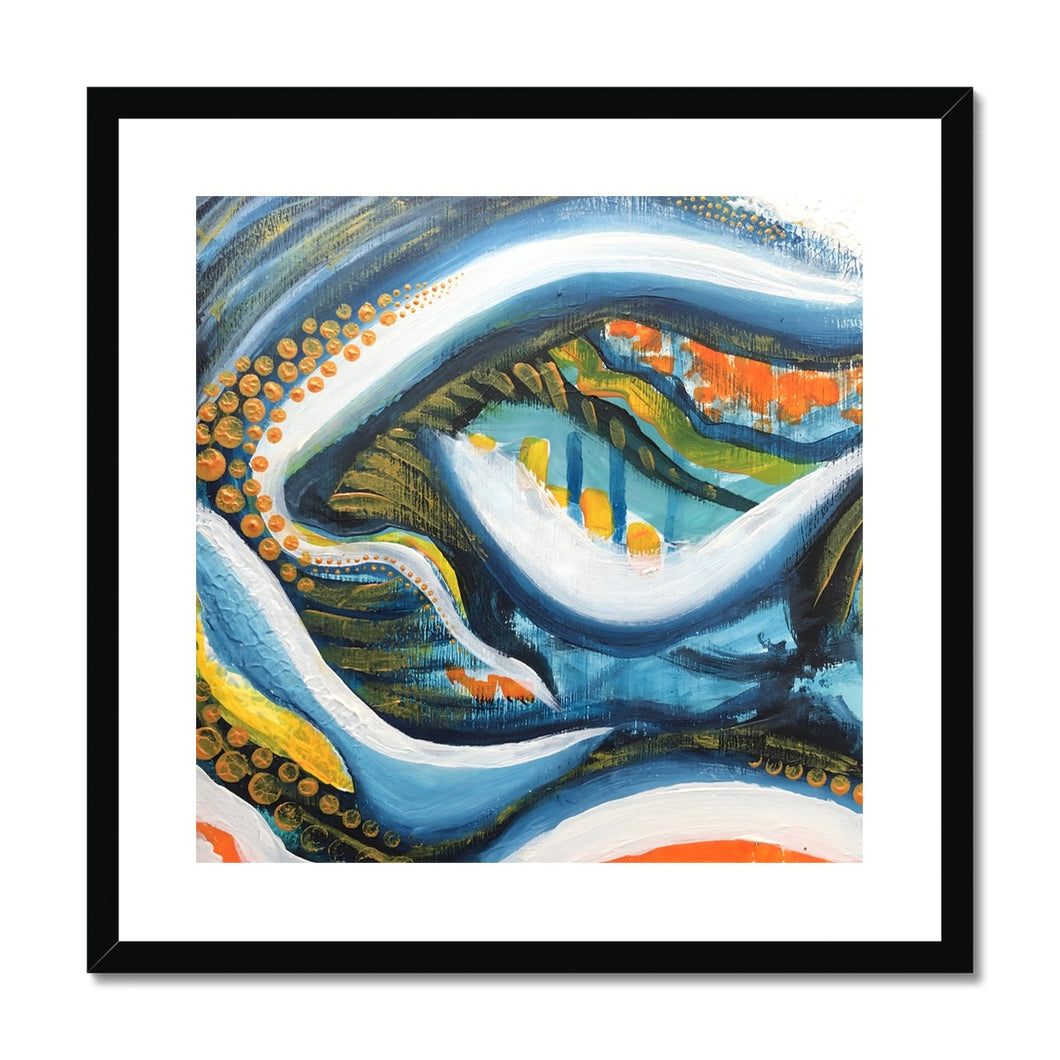 Elemental Flow - Framed & Mounted Print